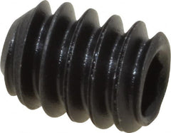Value Collection - #10-24 UNC, 1/4" OAL, Cup Point Set Screw - Grade 8 Alloy Steel, 3/32" Key - Americas Industrial Supply