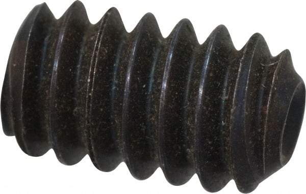 Value Collection - #10-24 UNC, 5/16" OAL, Cup Point Set Screw - Grade 8 Alloy Steel, 3/32" Key - Americas Industrial Supply