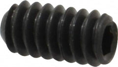 Value Collection - #10-24 UNC, 3/8" OAL, Cup Point Set Screw - Grade 8 Alloy Steel, 3/32" Key - Americas Industrial Supply