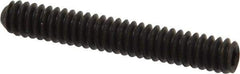 Value Collection - #10-24 UNC, 1-1/4" OAL, Cup Point Set Screw - Grade 8 Alloy Steel, 3/32" Key - Americas Industrial Supply