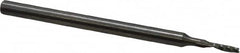 Onsrud - 1/16" Cutting Diam x 1/4" Length of Cut, 1 Flute, Upcut Spiral Router Bit - Uncoated, Right Hand Cut, Solid Carbide, 2" OAL x 1/8" Shank Diam, Single Edge, 21° Helix Angle - Americas Industrial Supply