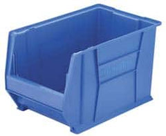 Akro-Mils - 200 Lb. Load Capacity, 20" Deep, Red Polymer Hopper Stacking Bin - 12" High x 12-3/8" Wide x 20" Long - Americas Industrial Supply