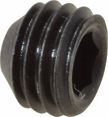 Value Collection - 1/4-28 UNF, 3/16" OAL, Cup Point Set Screw - Grade 8 Alloy Steel, 1/8" Key - Americas Industrial Supply