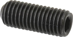Value Collection - 1/4-28 UNF, 5/8" OAL, Cup Point Set Screw - Grade 8 Alloy Steel, 1/8" Key - Americas Industrial Supply