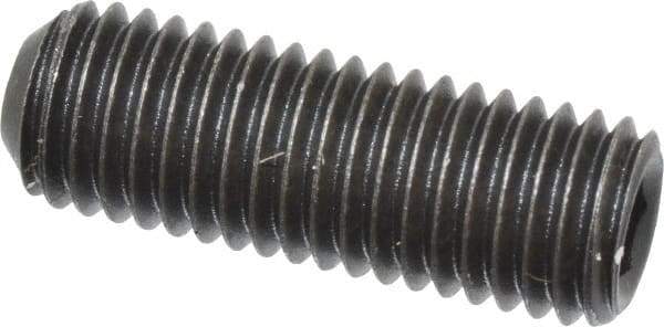 Value Collection - 1/4-28 UNF, 3/4" OAL, Cup Point Set Screw - Grade 8 Alloy Steel, 1/8" Key - Americas Industrial Supply