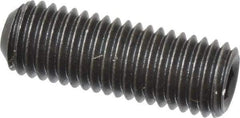 Value Collection - 1/4-28 UNF, 3/4" OAL, Cup Point Set Screw - Grade 8 Alloy Steel, 1/8" Key - Americas Industrial Supply