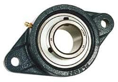 Value Collection - 1-11/16" ID, 4-1/4" OAW x 7-13/32" OAL x 4-1/4" OAH 2-Bolt High Temperature Flange Bearing - 4,510 Lb Static Cap, 7,200 Lb Dyn Cap, 5.844" Btw Mnt Hole Ctrs, 55/64" Base-to-Ctr Ht, Cast Iron - Americas Industrial Supply