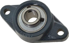 Value Collection - 3/4" ID, 2-3/8" OAW x 4-7/16" OAL x 2-3/8" OAH 2-Bolt High Temperature Flange Bearing - 1,650 Lb Static Cap, 2,830 Lb Dyn Cap, 3.531" Btw Mnt Hole Ctrs, 19/32" Base-to-Ctr Ht, Cast Iron - Americas Industrial Supply