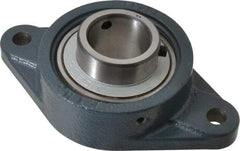 Value Collection - 1-1/2" ID, 3-15/16" OAW x 6-7/8" OAL x 3-15/16" OAH 2-Bolt High Temperature Flange Bearing - 4,000 Lb Static Cap, 6,400 Lb Dyn Cap, 5.656" Btw Mnt Hole Ctrs, 53/64" Base-to-Ctr Ht, Cast Iron - Americas Industrial Supply