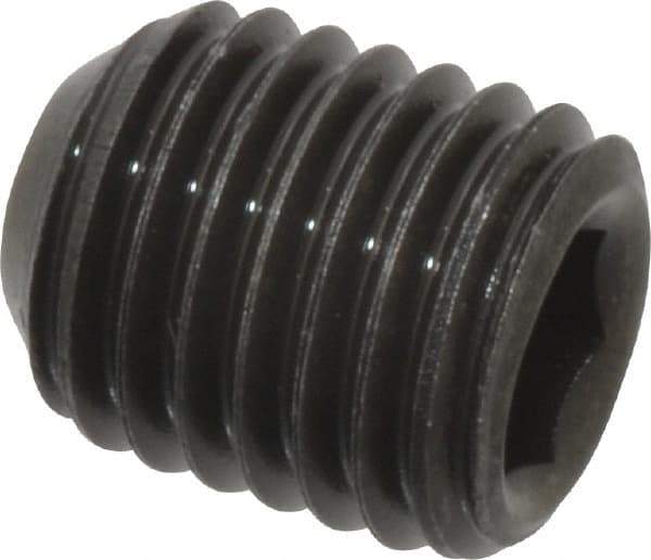 Value Collection - 5/16-24 UNF, 3/8" OAL, Cup Point Set Screw - Grade 8 Alloy Steel, 5/32" Key - Americas Industrial Supply