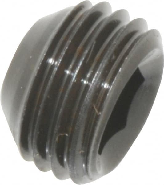 Value Collection - 3/8-24 UNF, 1/4" OAL, Cup Point Set Screw - Grade 8 Alloy Steel, 3/16" Key - Americas Industrial Supply