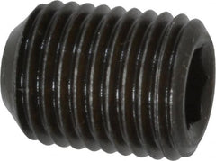 Value Collection - 3/8-24 UNF, 1/2" OAL, Cup Point Set Screw - Grade 8 Alloy Steel, 3/16" Key - Americas Industrial Supply