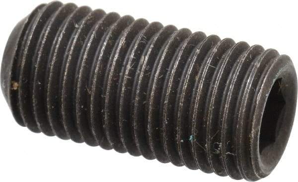 Value Collection - 3/8-24 UNF, 3/4" OAL, Cup Point Set Screw - Grade 8 Alloy Steel, 3/16" Key - Americas Industrial Supply