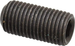 Value Collection - 3/8-24 UNF, 3/4" OAL, Cup Point Set Screw - Grade 8 Alloy Steel, 3/16" Key - Americas Industrial Supply