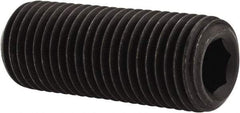 Value Collection - 3/8-24 UNF, 1" OAL, Cup Point Set Screw - Grade 8 Alloy Steel, 3/16" Key - Americas Industrial Supply
