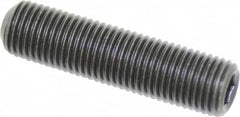 Value Collection - 3/8-24 UNF, 1-1/2" OAL, Cup Point Set Screw - Grade 8 Alloy Steel, 3/16" Key - Americas Industrial Supply