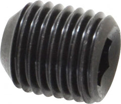 Value Collection - 7/16-20 UNF, 1/2" OAL, Cup Point Set Screw - Grade 8 Alloy Steel, 7/32" Key - Americas Industrial Supply