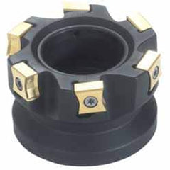 Iscar - 7 Inserts, 2" Cut Diam, 3/4" Arbor Diam, 0.394" Max Depth of Cut, Indexable Square-Shoulder Face Mill - 0/90° Lead Angle, 1.57" High, LN.. 1106... Insert Compatibility, Series F90LN - Americas Industrial Supply