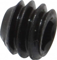 Value Collection - 1/4-20 UNC, 3/16" OAL, Cup Point Set Screw - Grade 8 Alloy Steel, 1/8" Key - Americas Industrial Supply