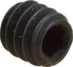 Value Collection - 1/4-20 UNC, 1/4" OAL, Cup Point Set Screw - Grade 8 Alloy Steel, 1/8" Key - Americas Industrial Supply