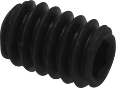 Value Collection - 1/4-20 UNC, 3/8" OAL, Cup Point Set Screw - Grade 8 Alloy Steel, 1/8" Key - Americas Industrial Supply