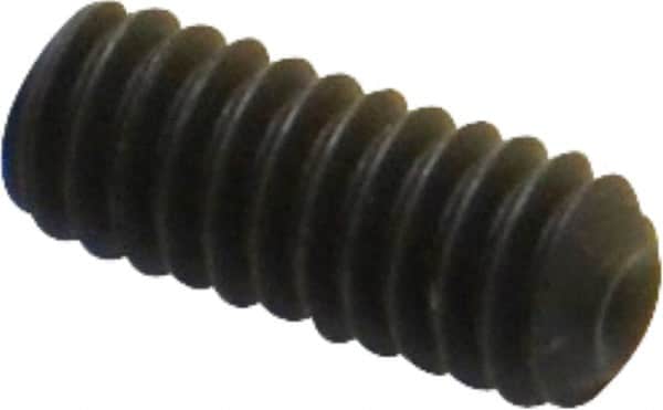 Value Collection - 1/4-20 UNC, 5/8" OAL, Cup Point Set Screw - Grade 8 Alloy Steel, 1/8" Key - Americas Industrial Supply