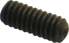 Value Collection - 1/4-20 UNC, 5/8" OAL, Cup Point Set Screw - Grade 8 Alloy Steel, 1/8" Key - Americas Industrial Supply