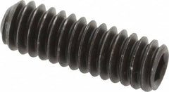 Value Collection - 1/4-20 UNC, 3/4" OAL, Cup Point Set Screw - Grade 8 Alloy Steel, 1/8" Key - Americas Industrial Supply