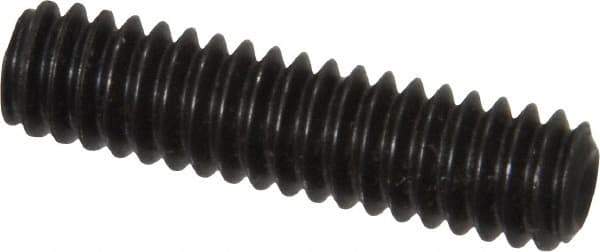 Value Collection - 1/4-20 UNC, 1" OAL, Cup Point Set Screw - Grade 8 Alloy Steel, 1/8" Key - Americas Industrial Supply