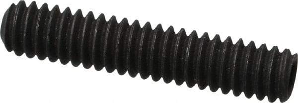 Value Collection - 1/4-20 UNC, 1-1/4" OAL, Cup Point Set Screw - Grade 8 Alloy Steel, 1/8" Key - Americas Industrial Supply
