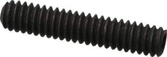 Value Collection - 1/4-20 UNC, 1-1/4" OAL, Cup Point Set Screw - Grade 8 Alloy Steel, 1/8" Key - Americas Industrial Supply