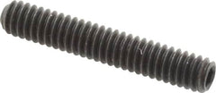 Value Collection - 1/4-20 UNC, 1-1/2" OAL, Cup Point Set Screw - Grade 8 Alloy Steel, 1/8" Key - Americas Industrial Supply