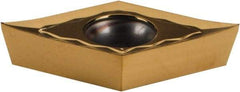 Iscar - DCGT3-.004 AS Grade IC520 Carbide Boring Insert - 55° Diamond, 7° Relief Angle, 3/8" Inscr Circle, 5/32" Thick, 0.004" Corner Radius - Americas Industrial Supply
