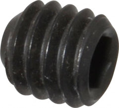 Value Collection - 5/16-18 UNC, 5/16" OAL, Cup Point Set Screw - Grade 8 Alloy Steel, 5/32" Key - Americas Industrial Supply