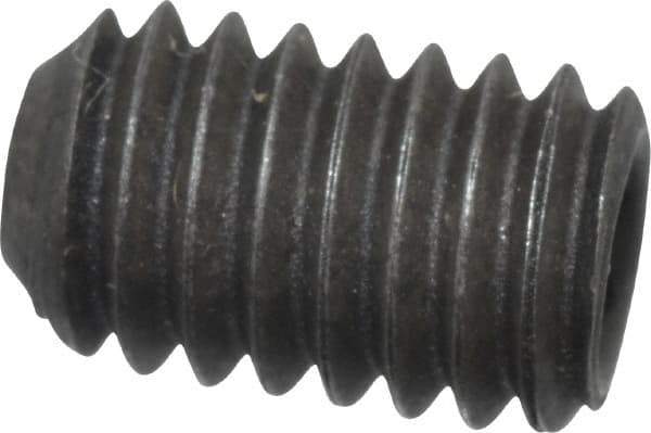 Value Collection - 5/16-18 UNC, 1/2" OAL, Cup Point Set Screw - Grade 8 Alloy Steel, 5/32" Key - Americas Industrial Supply