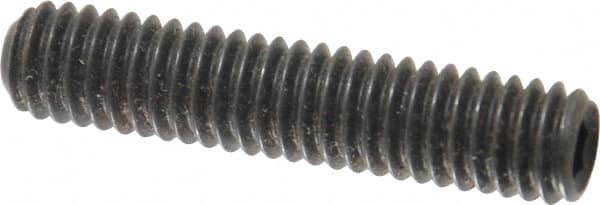 Value Collection - 5/16-18 UNC, 1-1/2" OAL, Cup Point Set Screw - Grade 8 Alloy Steel, 5/32" Key - Americas Industrial Supply