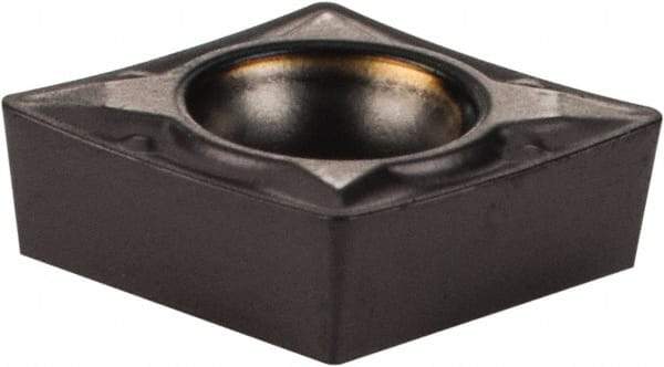 Iscar - CCMT2-1 PF Grade IC907 Carbide Turning Insert - 80° Diamond, 1/4" Inscr Circle, 3/32" Thick, 1/64" Corner Radius - Americas Industrial Supply