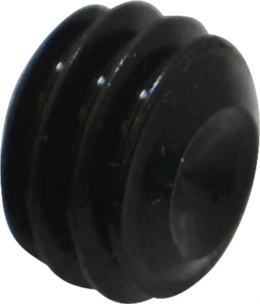 Value Collection - 3/8-16 UNC, 1/4" OAL, Cup Point Set Screw - Grade 8 Alloy Steel, 3/16" Key - Americas Industrial Supply