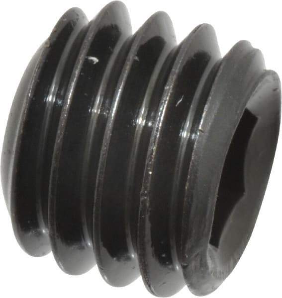 Value Collection - 3/8-16 UNC, 5/16" OAL, Cup Point Set Screw - Grade 8 Alloy Steel, 3/16" Key - Americas Industrial Supply
