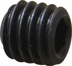 Value Collection - 3/8-16 UNC, 3/8" OAL, Cup Point Set Screw - Grade 8 Alloy Steel, 3/16" Key - Americas Industrial Supply
