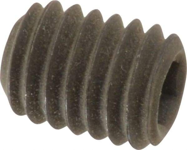 Value Collection - 3/8-16 UNC, 1/2" OAL, Cup Point Set Screw - Grade 8 Alloy Steel, 3/16" Key - Americas Industrial Supply