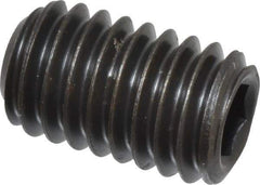 Value Collection - 3/8-16 UNC, 5/8" OAL, Cup Point Set Screw - Grade 8 Alloy Steel, 3/16" Key - Americas Industrial Supply
