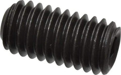 Value Collection - 3/8-16 UNC, 3/4" OAL, Cup Point Set Screw - Grade 8 Alloy Steel, 3/16" Key - Americas Industrial Supply