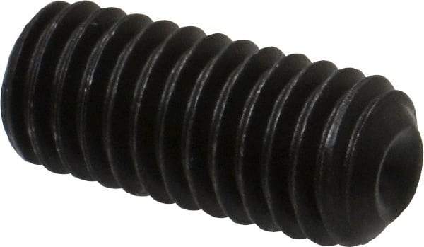 Value Collection - 3/8-16 UNC, 7/8" OAL, Cup Point Set Screw - Grade 8 Alloy Steel, 3/16" Key - Americas Industrial Supply