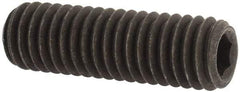 Value Collection - 3/8-16 UNC, 1-1/4" OAL, Cup Point Set Screw - Grade 8 Alloy Steel, 3/16" Key - Americas Industrial Supply