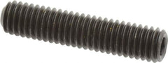 Value Collection - 3/8-16 UNC, 1-3/4" OAL, Cup Point Set Screw - Grade 8 Alloy Steel, 3/16" Key - Americas Industrial Supply