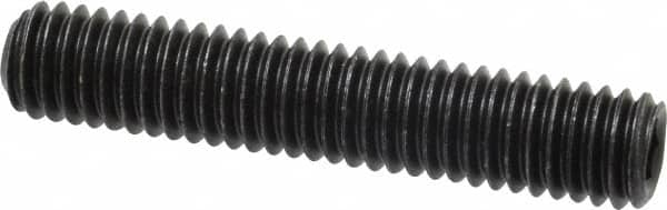 Value Collection - 3/8-16 UNC, 2" OAL, Cup Point Set Screw - Grade 8 Alloy Steel, 3/16" Key - Americas Industrial Supply