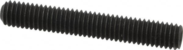 Value Collection - 3/8-16 UNC, 2-1/2" OAL, Cup Point Set Screw - Grade 8 Alloy Steel, 3/16" Key - Americas Industrial Supply