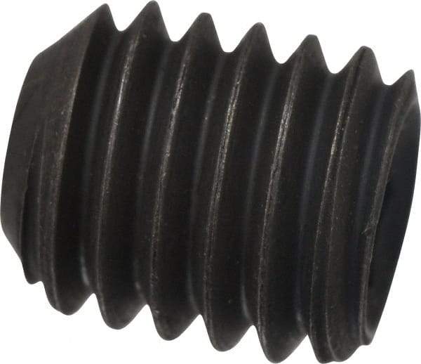 Value Collection - 7/16-14 UNC, 1/2" OAL, Cup Point Set Screw - Grade 8 Alloy Steel, 7/32" Key - Americas Industrial Supply