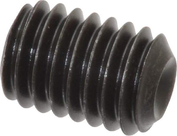 Value Collection - 7/16-14 UNC, 5/8" OAL, Cup Point Set Screw - Grade 8 Alloy Steel, 7/32" Key - Americas Industrial Supply